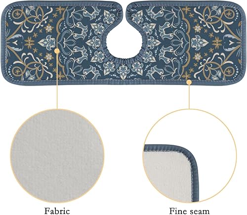 Miniatura 5 de Almohadillas absorbentes de agua para grifo de microfibra de 15 pulgadas, tapete de secado de platos, protector contra salpicaduras, colector de