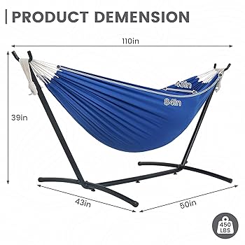 High-grade Fold dabble hammock　ハンモック Amazon.com : ONCLOUD 550 LBS Capacity Double Hammock with