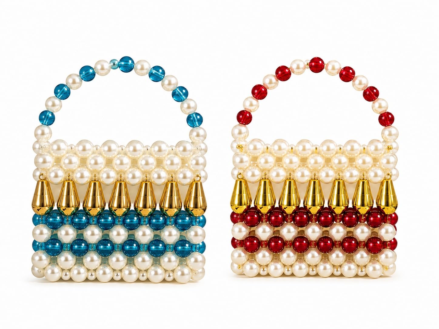 seer Radha Rani Pearl Beaded Hand Purse Pack of 2-picture-1