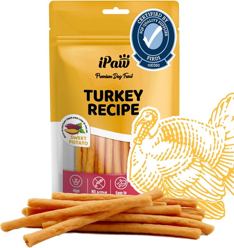Petisco Mastigável para Cães iPaw de Peru, Palito Trançado, 109 g