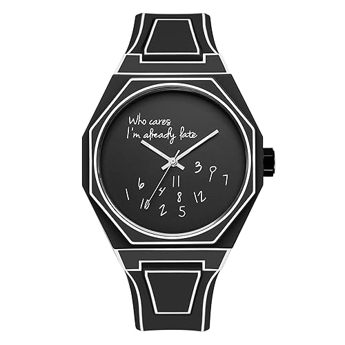 GORBEN Creative Sketch Watch Sports Fashion Quartz Minimalist Black and