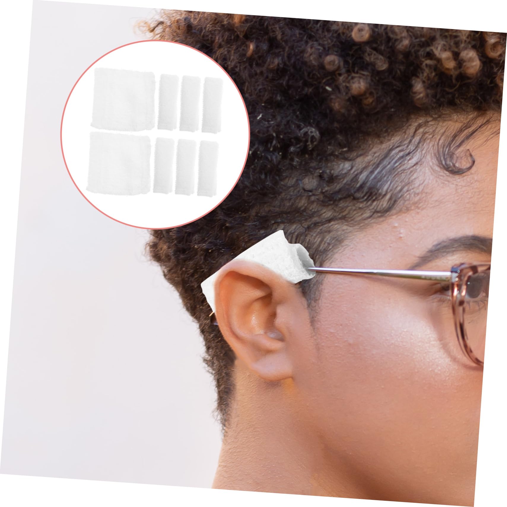 Healeved 40pièces Coussins De Pour Lunettes De Soleil Oreilles Coussinées Confortables Pour Éviter Les Douleurs Et Irritations