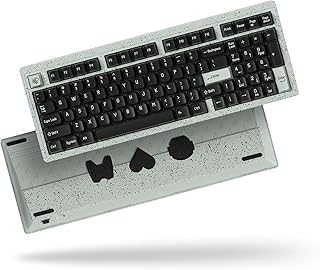 Modern97 Fountain Wireless Mechanical Keyboard, 90% Layout Gaming Keyboard with Hot-Swappable and Pre-lubed Linear Switches, Bluetooth/2.4 GHz/USB-C, Customizable Keys, for Mac Windows Linux