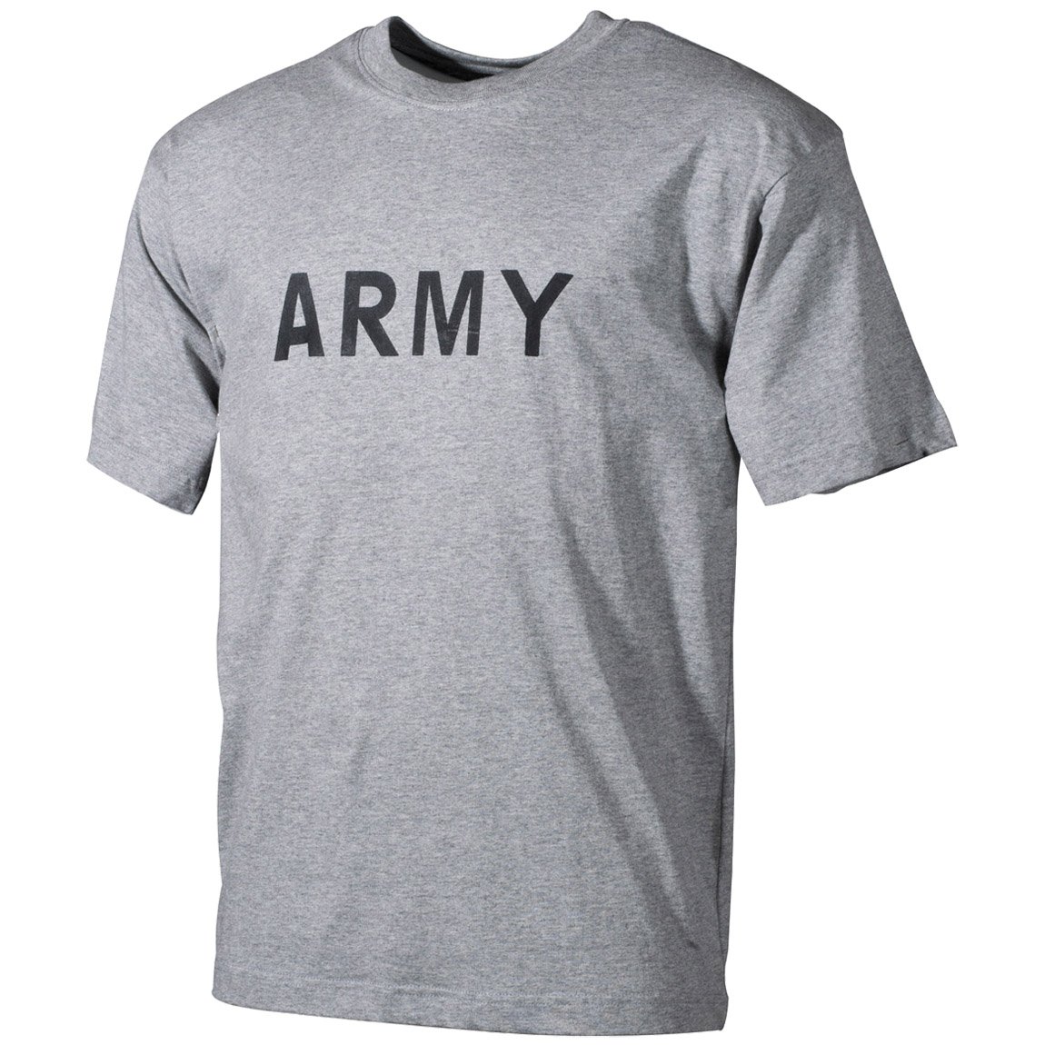 MFH Men's T-Shirt Grey with Army Print Size XXL