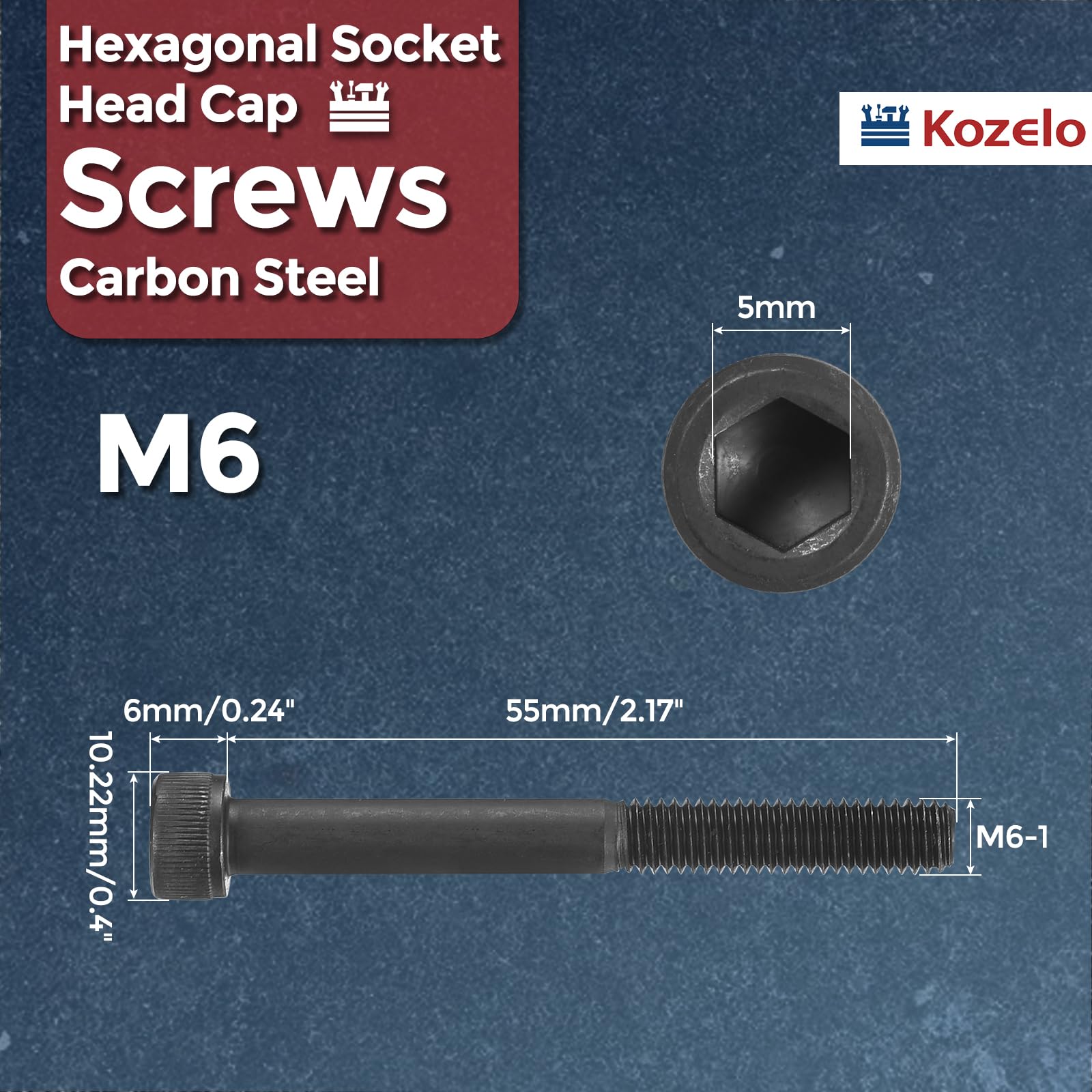 Kozelo 25pcs Socket Head Cap Screws - Image 2