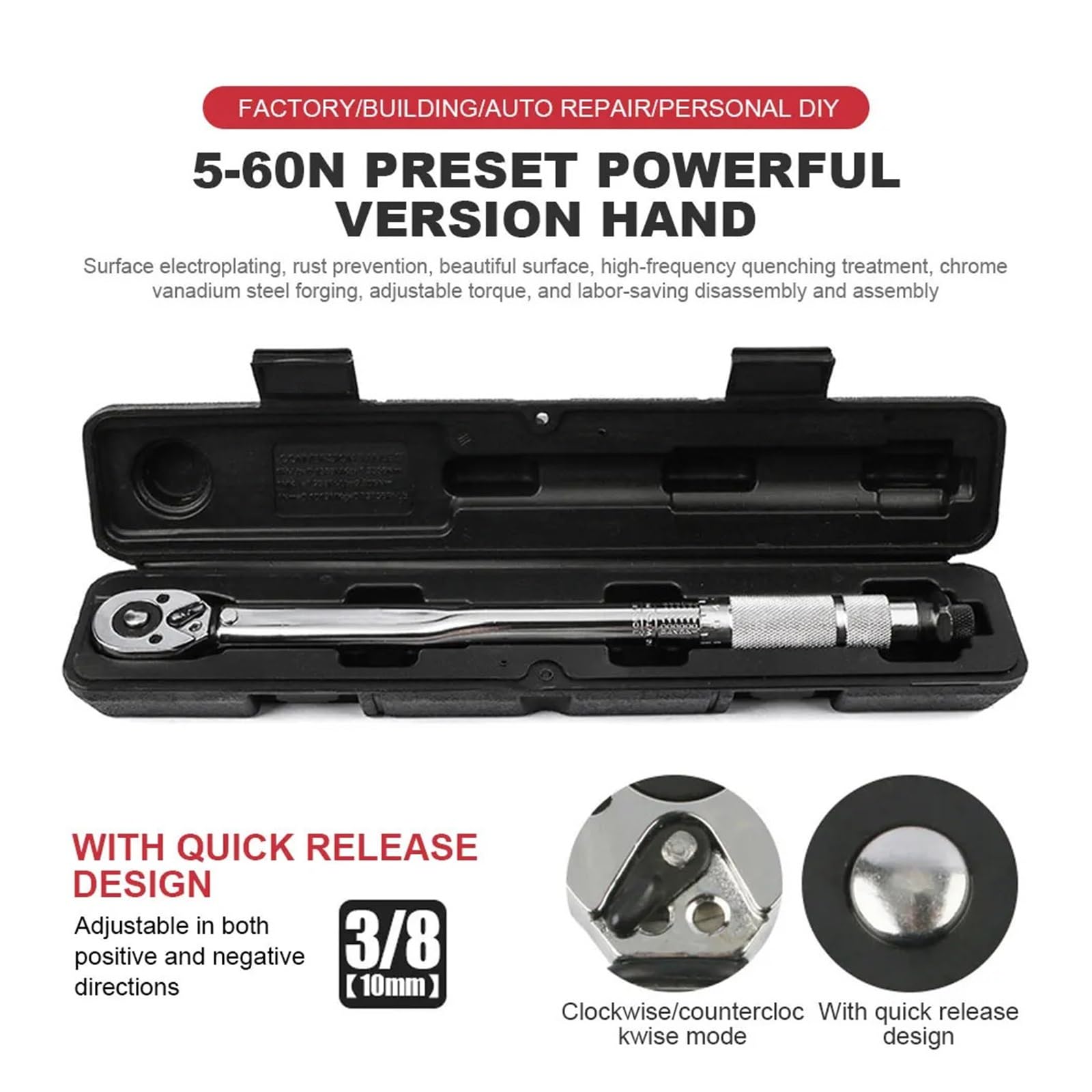 Beta 605E/5 - Chiave Dinamometrica A Cricchetto - 1 / 5 Nm - Attacco Da 1/4 - Foto 14