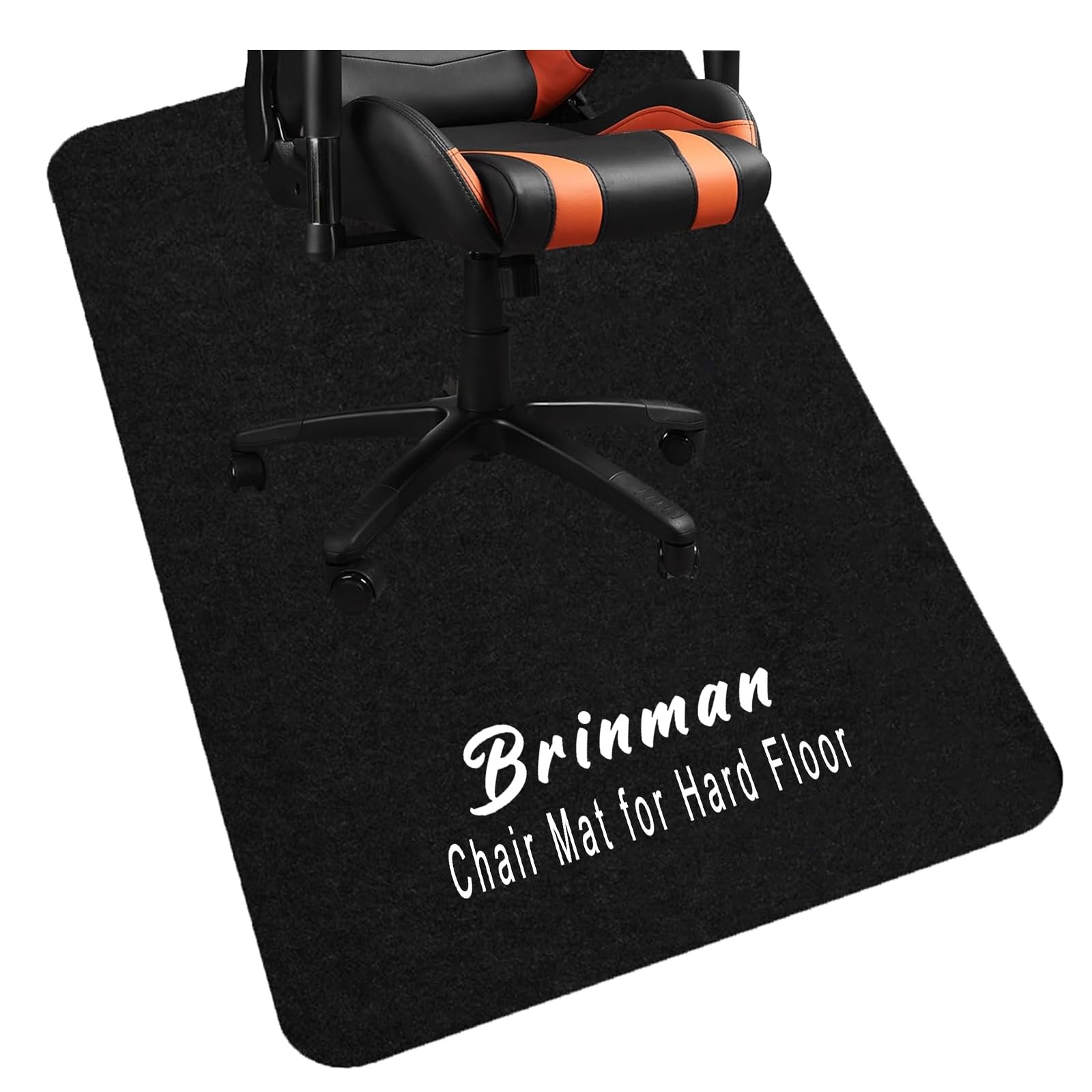 Upgraded Chair Mat for Hardwood & Tile Floor,36"x48" Desk Chair Mat,Anti-Slip Office Chair Mat, Computer Gaming Floor Mat for Rolling Chair, Under Desk Rug Floor Protector,Easy to Clean,Black