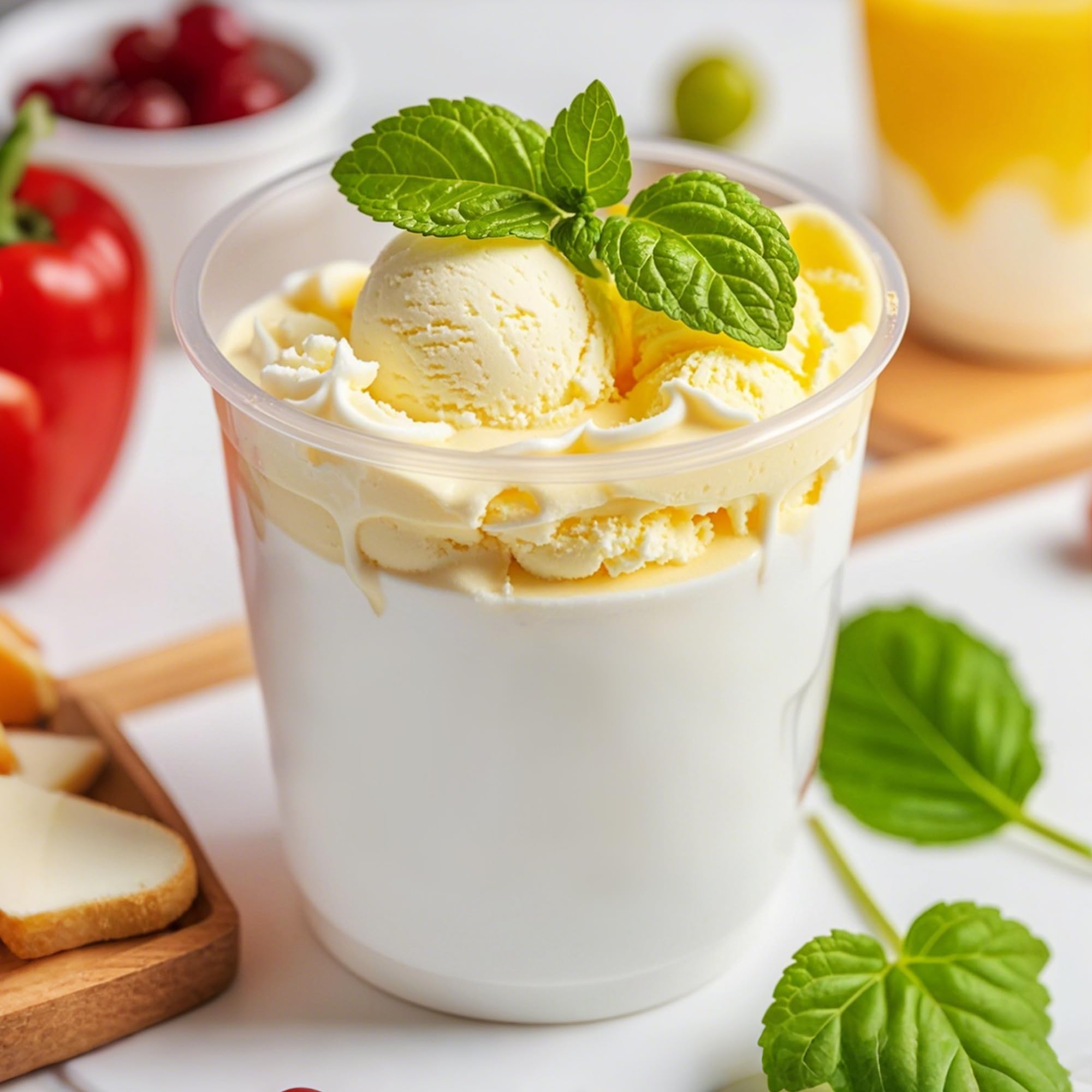 Tasses à Dessert Transparentes - Lot De 50 Avec Cuillères - 200ml - Verrines Plastique Réutilisables