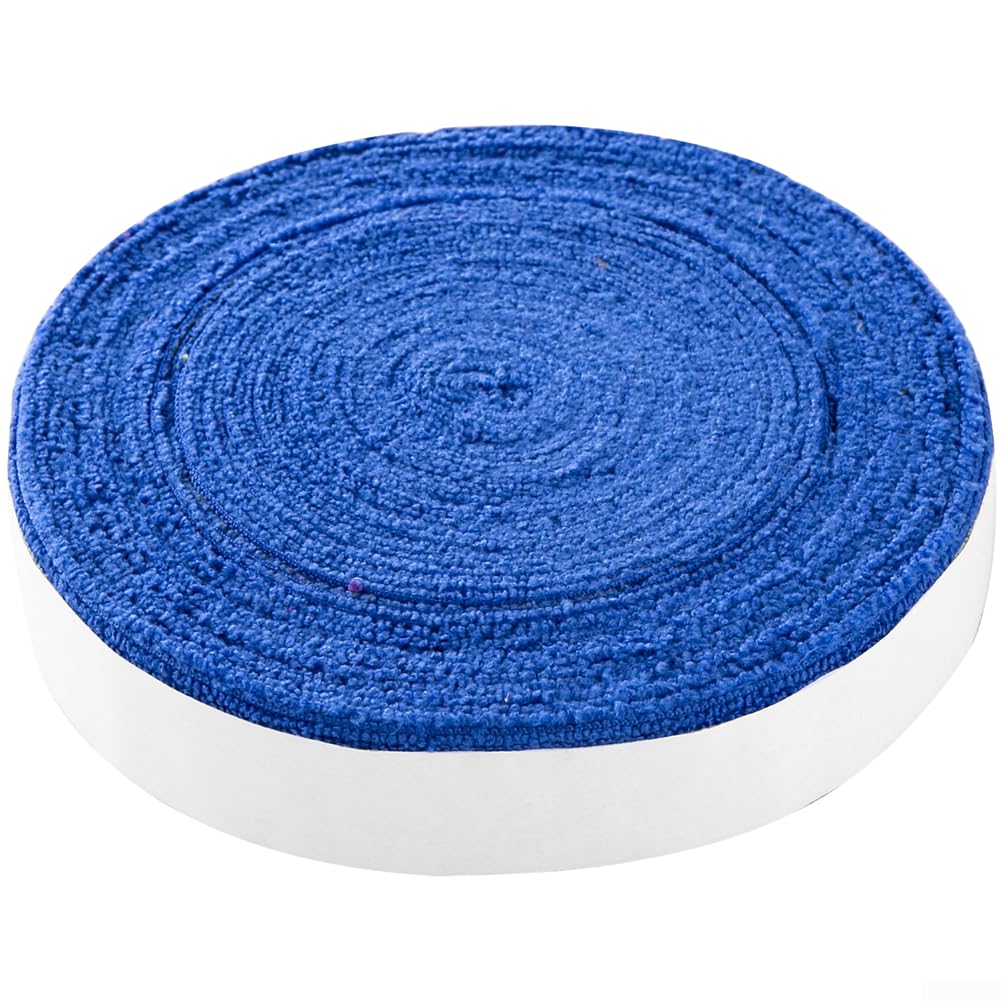 Desiumite Towelling Hockey Tape, Tennis Badminton Racket Overgrip Anti-slip Racket Grip Finishing Tape Squash Racquet Grip Super Absorbent Replacement Grip(Blue)