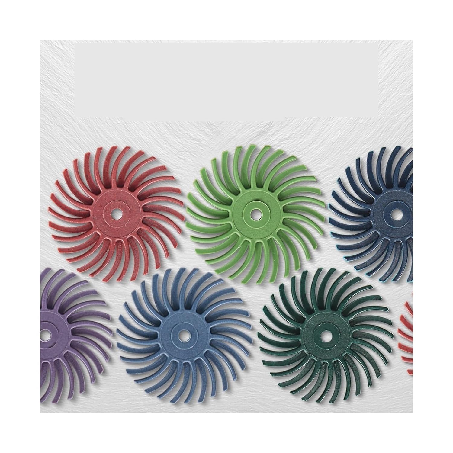 Radial Bristle Disc Kit Abrasive Brush 1/8" 3/2.35mm Shank Detail Polishing Wheel for Rotary Tool Accessories