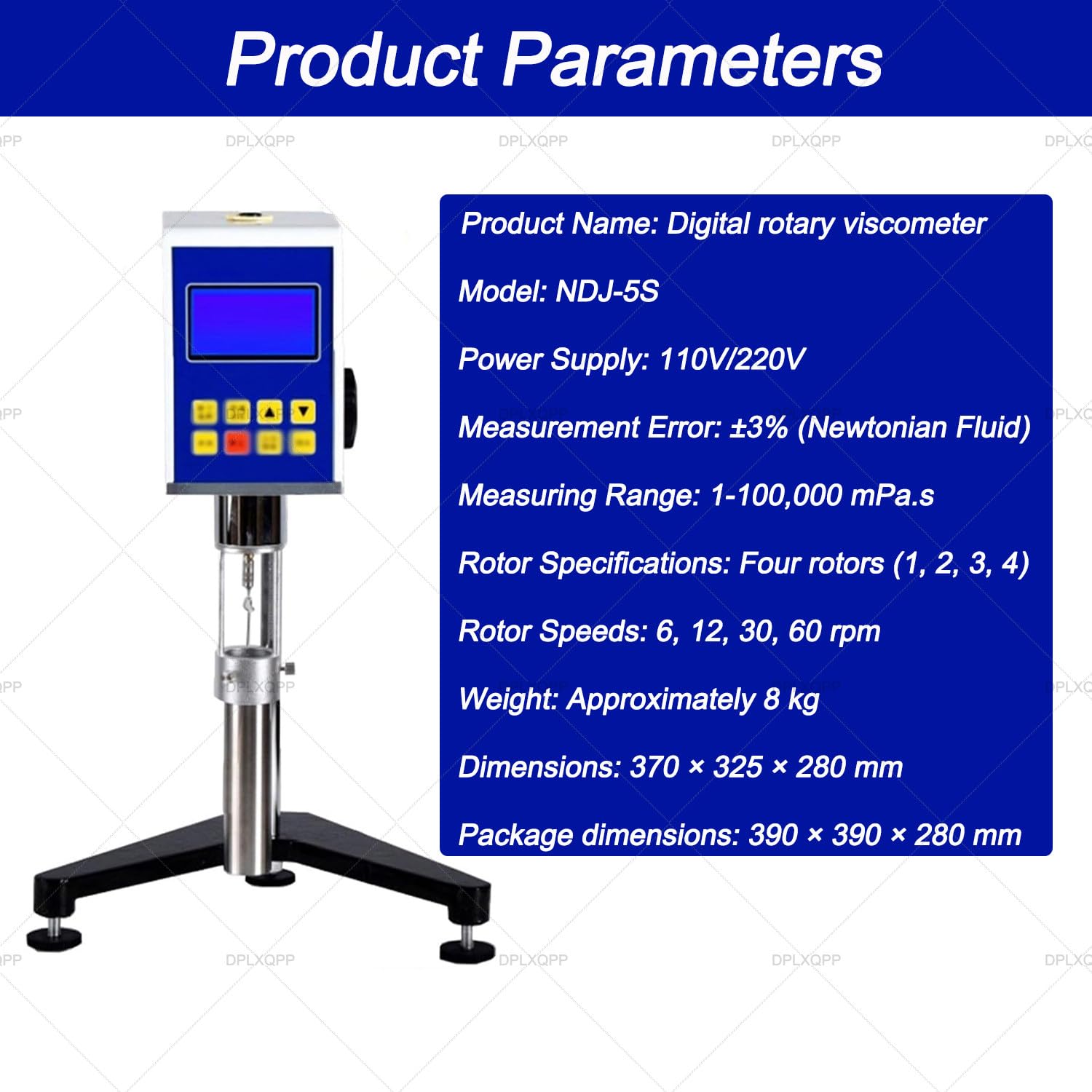 Viscosimètre Rotatif Numérique Ndj-5s,1-100,000 Mpa.S,4 Rotors,écran LCD,Précision ±3% pour Peinture,Encre,Cosmétique,Alimentaire,Adhésifs,équipement De Test De Laboratoire