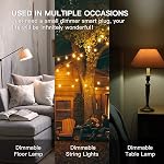 TREATLIFE Smart Dimmer Plug, 2.4GHz WiFi Outdoor Smart Plug Works with Alexa, Google Home, IP44 Outdoor Dimmer for Dimmable Lights, Max Power 400W