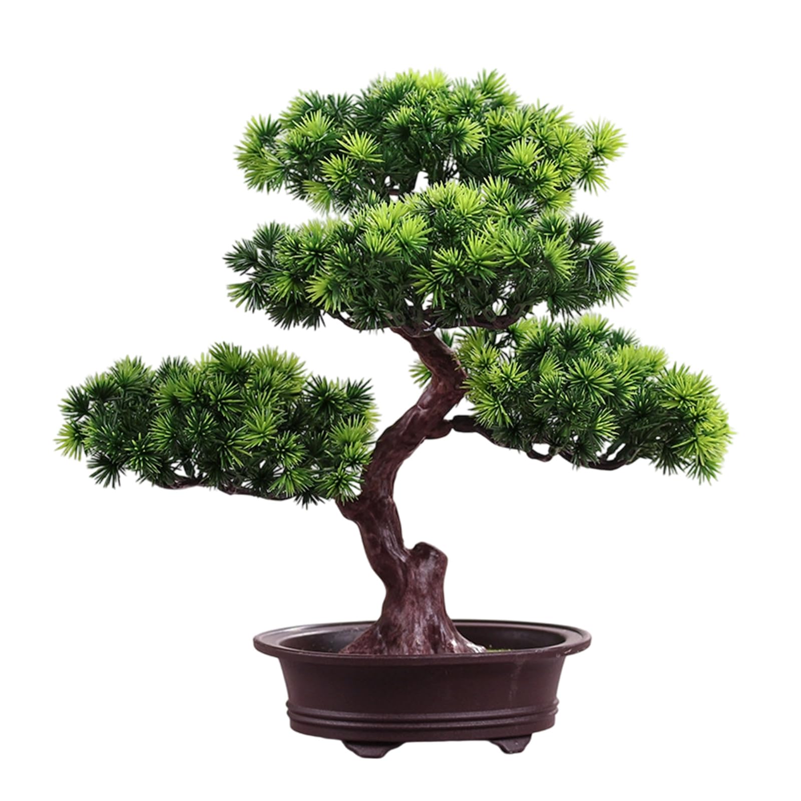 Décoration d'arbre miniature artificiel pour créer une ambiance zen au bureau