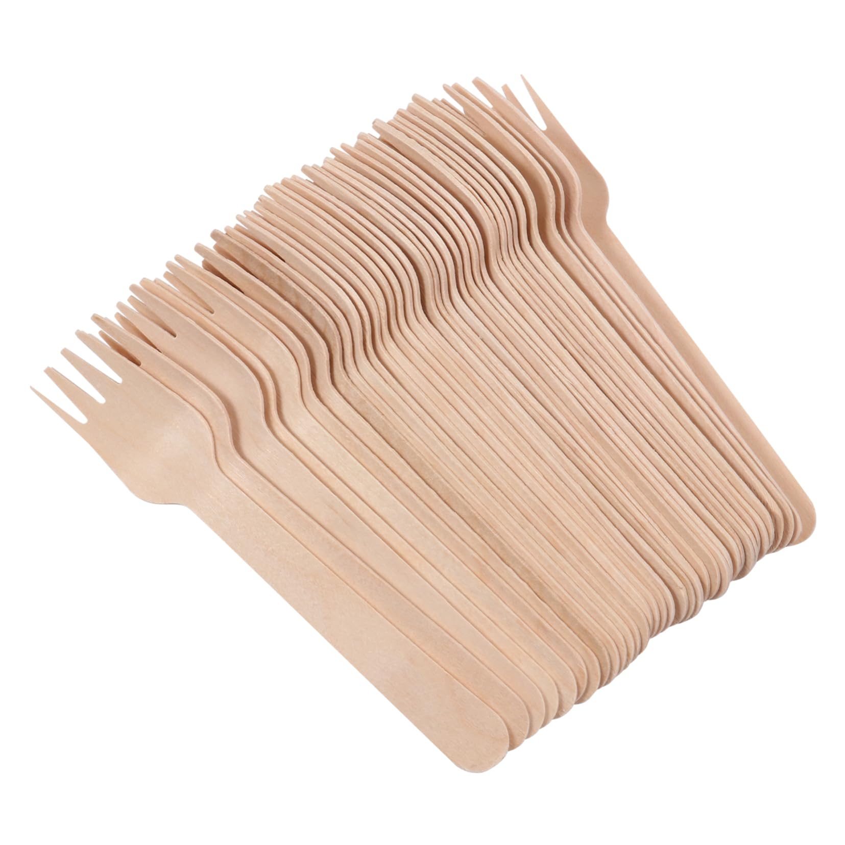 Didiseaon 100pcs Wooden Sword Cutlery Set Perfect for Parties Birthday Wedding Events