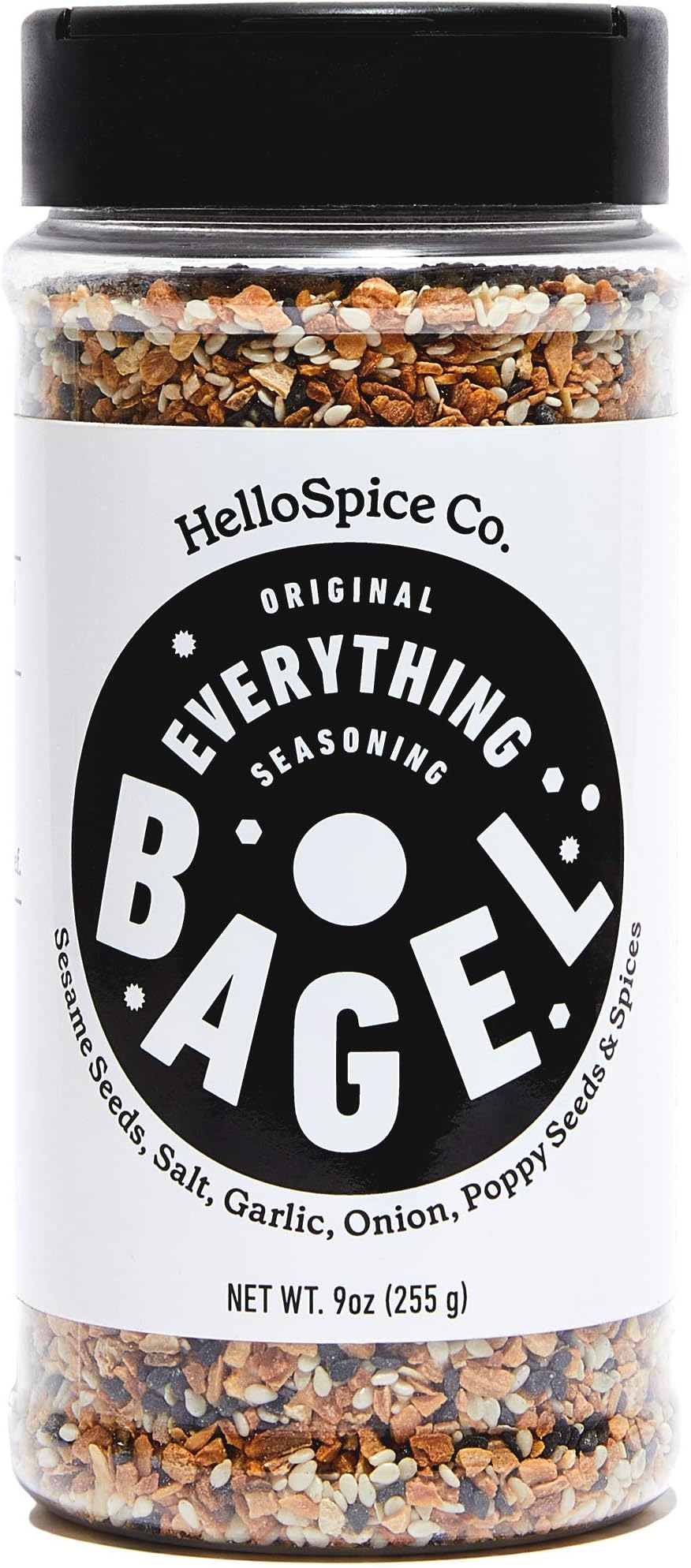 Everything Bagel Seasoning Original XL 9 Ounce Jar, Sea Salt, Spices, Sesame Seeds, Dried Onion Flakes & Garlic Blend plus Keto Seasoning