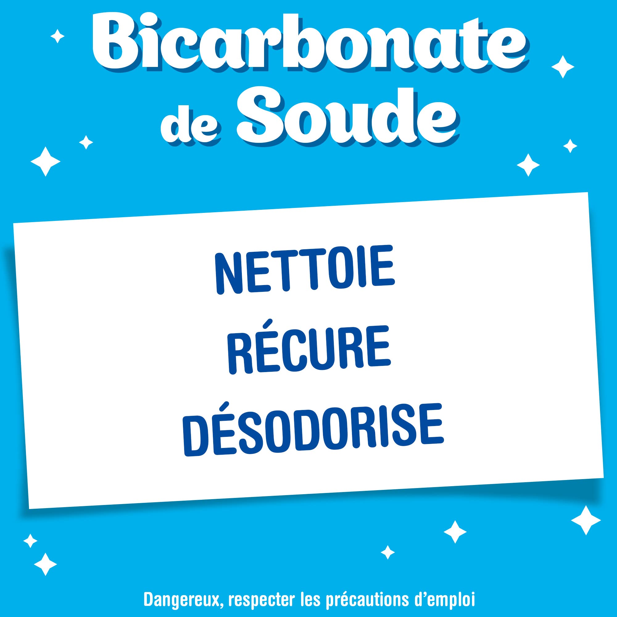 St Marc Bicarbonate de Soude 100% d'Origine Naturelle lot de 650g - Nettoie, Récure et Désodorise x6