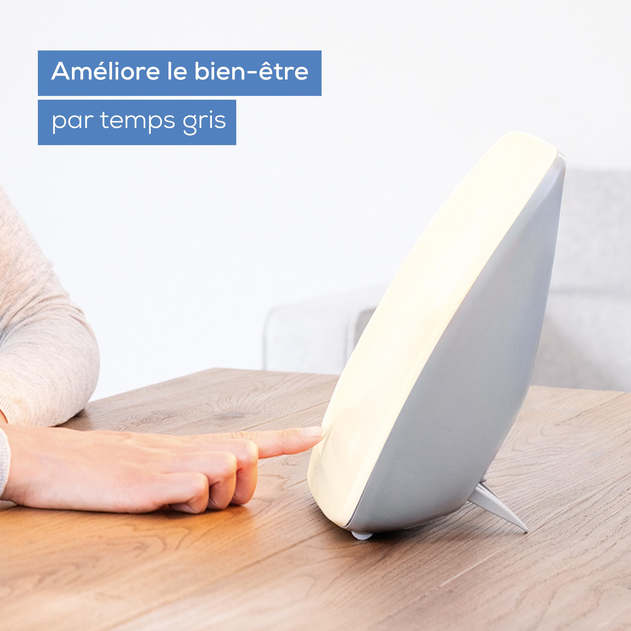 Beurer TL 41 Touch lampe de luminothérapie avec touche tactile, améliorez votre bien-être grâce à la simulation de la lumière du jour, idéale pour le bureau
