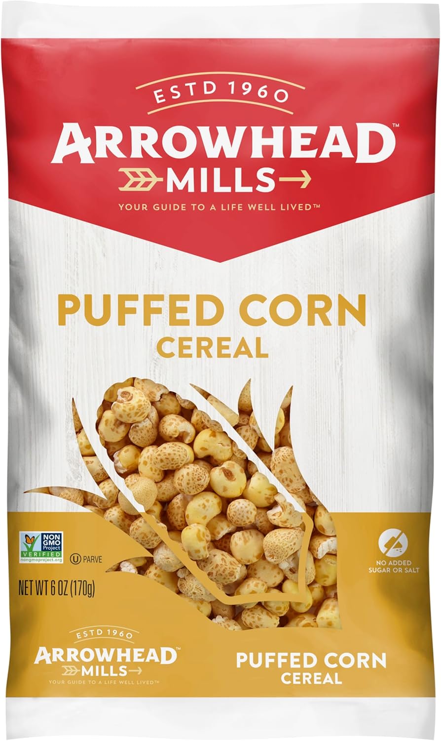Arrowhead Mills Puffed Corn Cereal, 6 oz (Pack of 12)