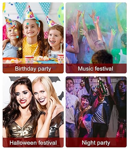 Miniatura 2 de Kit de tatuaje temporal con purpurina para maquillaje de niños, 30 purpurina corporal, 3 pegamento de purpurina, 5 hojas de plantillas de tatuajes,