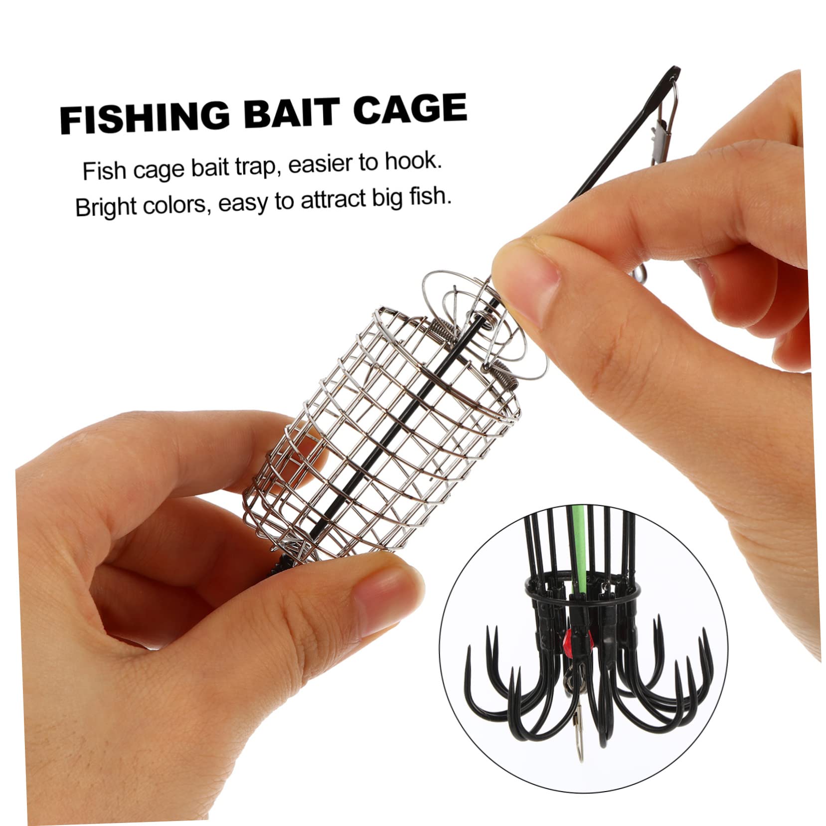 TOYANDONA 1Pc Bait for Fishing Durable Bait Cage Lure Basket Design for Catching Fish Shrimp Crab Fishing Tackle for Enthusiasts