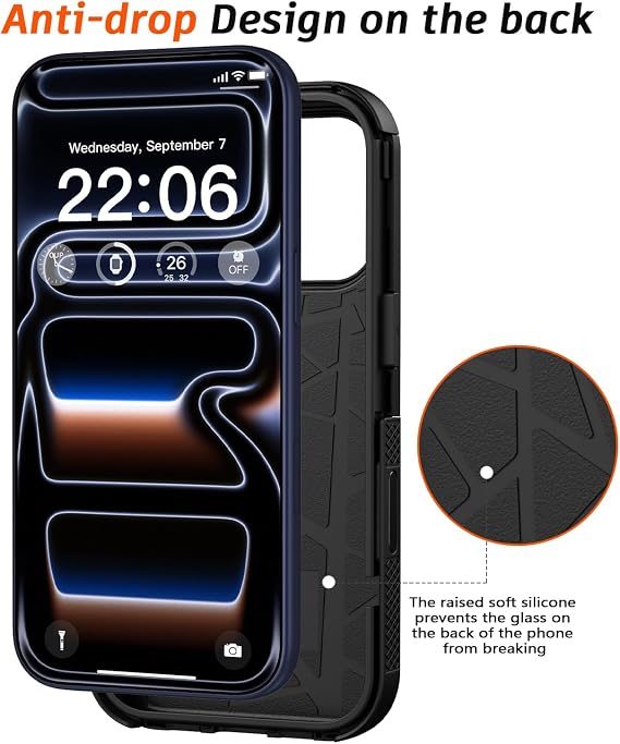 Diverbox マグネット式 iPhone 17 Pro Max用ケース-MagSafe対応高耐久保護電話ケース カメラコントロールボタン付き スクリーンプロテクター付き 耐衝撃 落下防止 6.9インチ ブラック