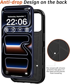 Diverbox マグネット式 iPhone 17 Pro Max用ケース-MagSafe対応高耐久保護電話ケース カメラコントロールボタン付き スクリーンプロテクター付き 耐衝撃 落下防止 6.9インチ ブラック