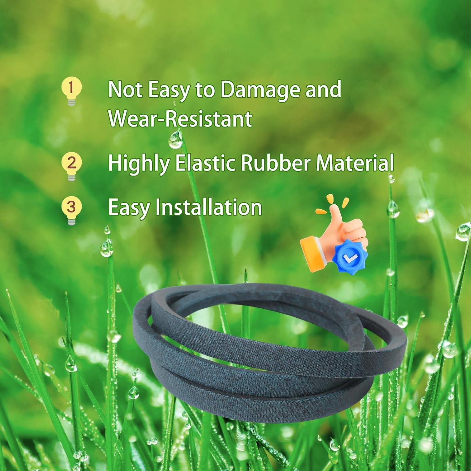 Drive Belt Compatible with Ferris IS500Z Series Lawn Riding Mower 5/8" x 68", Replace 5100923 5100923SM