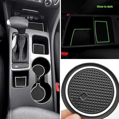 Auovo Alfombrillas antipolvo para kia Optima K5 2019 2020 2018 2017 2016, ajusto personalizado, revestimientos para el bolsillo de la puerta,