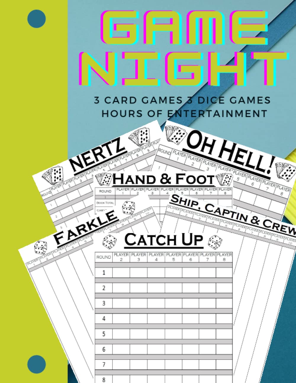 Game Night: 3 Card Games 3 Dice Games Hours of Entertainment