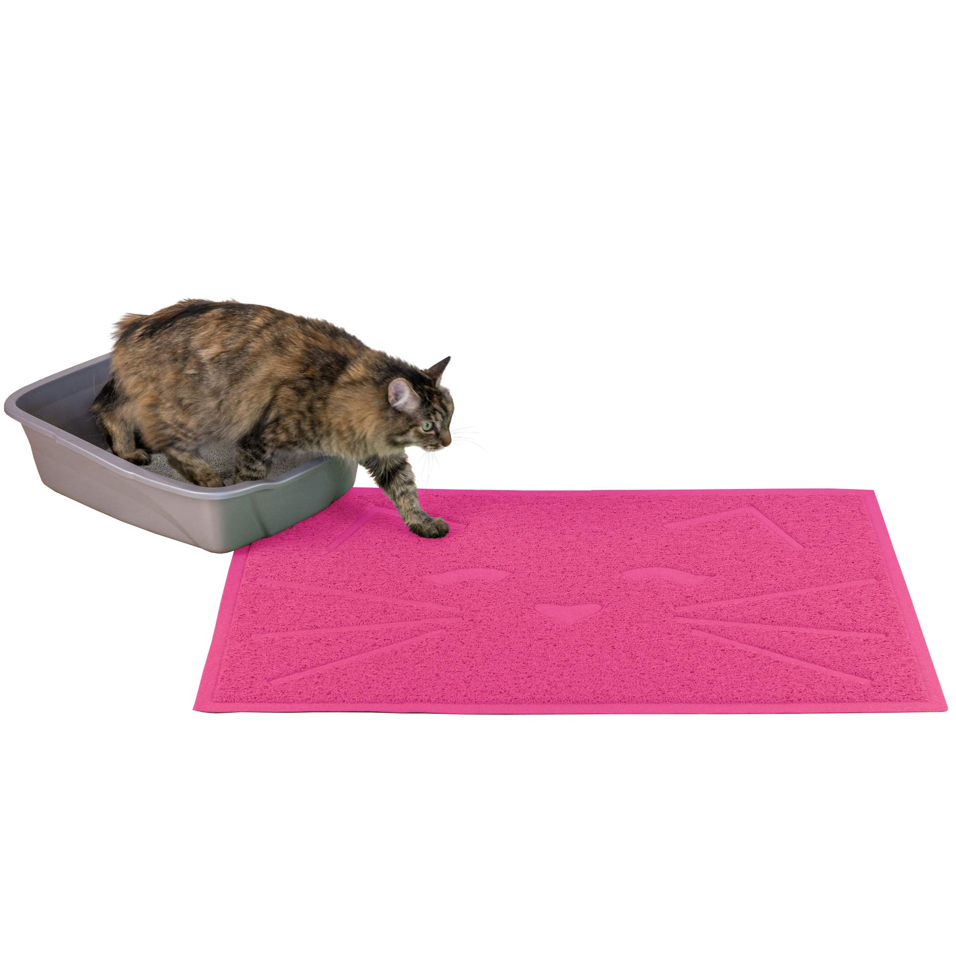 Furhaven Pet Furniture - Cat Litter Mat Floor Protector, Litter Box Cover Storage Bench Cabinet, Secure Living Room Dog Crate End Table - Available in Multiple Styles & Colors