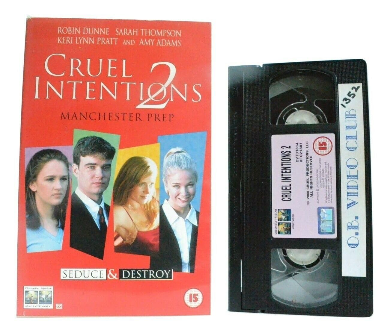 Cruel Intentions 2 cassette VHS pour une soirée cinéma rétro des années 2000