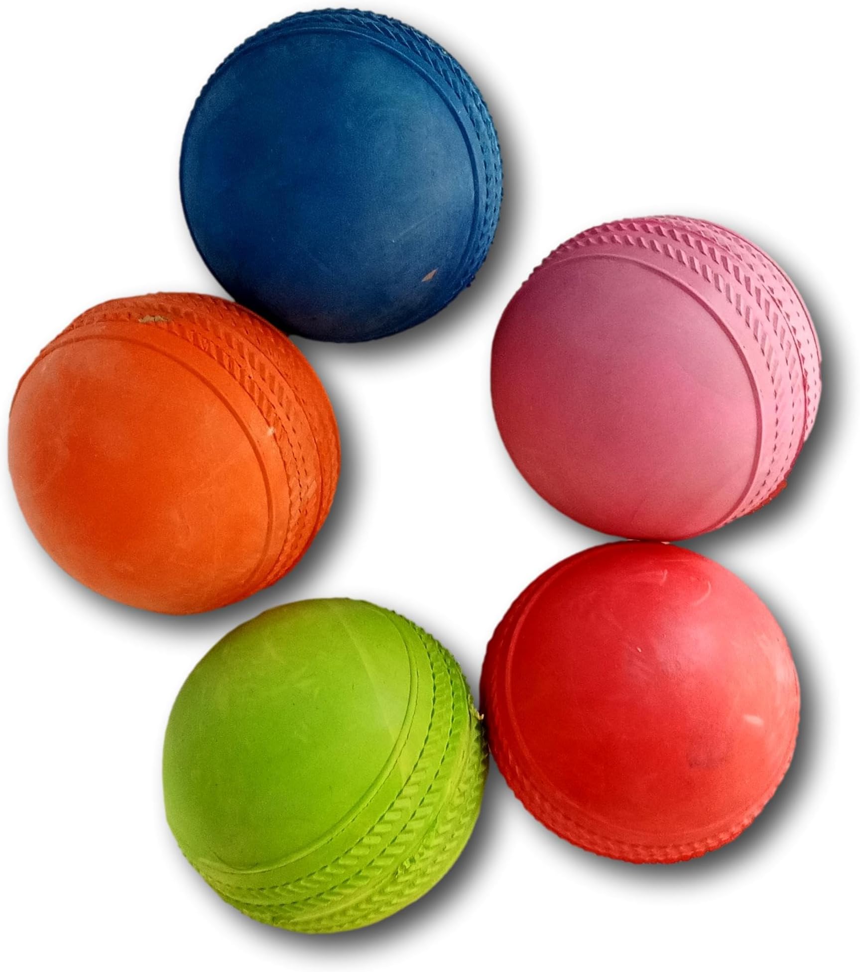 Nextage Rubber Cricket Ball - Perfect for Practice Matches | Suitable for All Ages | Durable and Long Lasting | Perfect for Bowling and Fielding Practice (6)