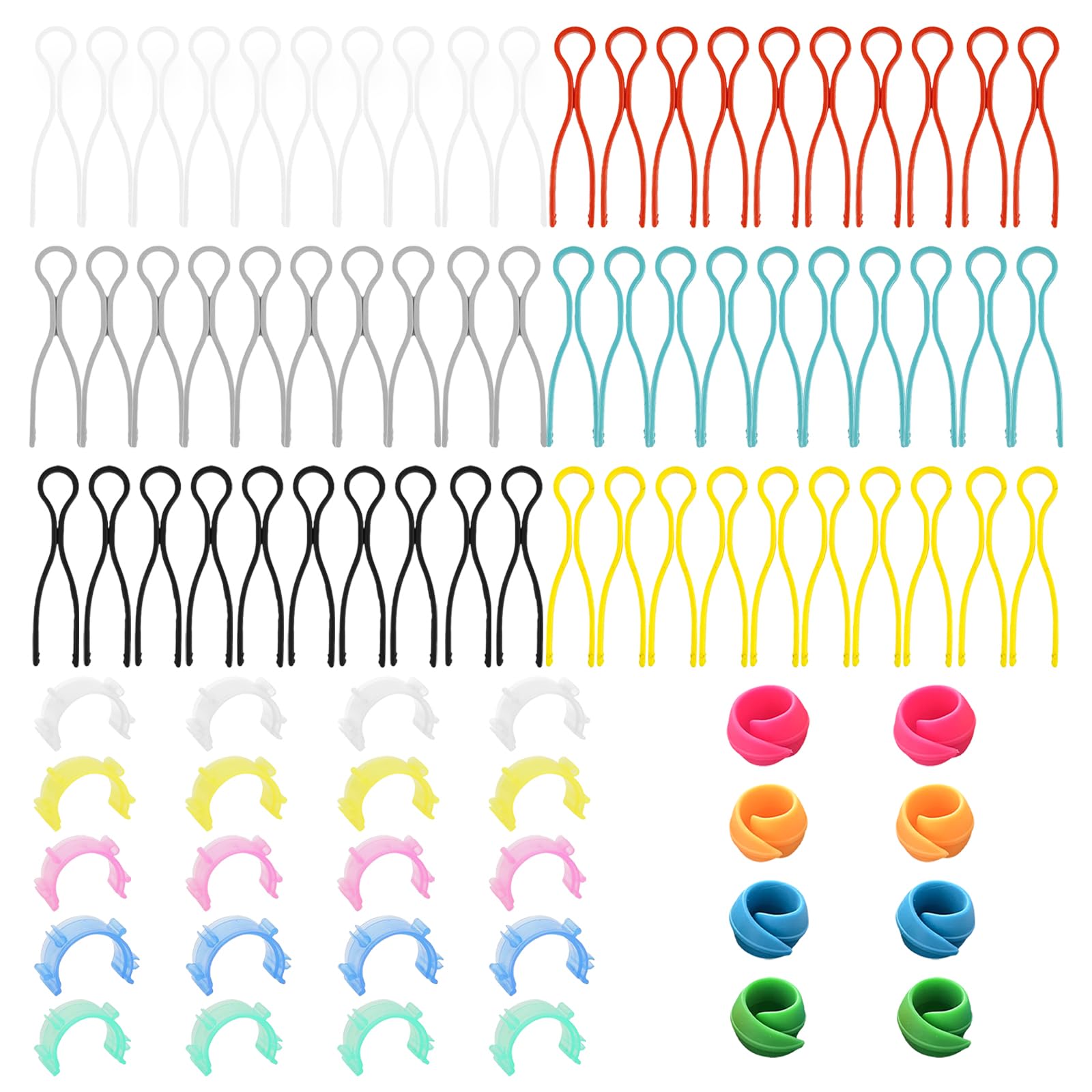 50 PCS Pinces à Canette De Couture, Pinces De Support De Canette En Plastique, Les Supports De Pinces à Canette Empêchent Les Queues De Fil De Se Dérouler, Clips De Porte-Canette Pour