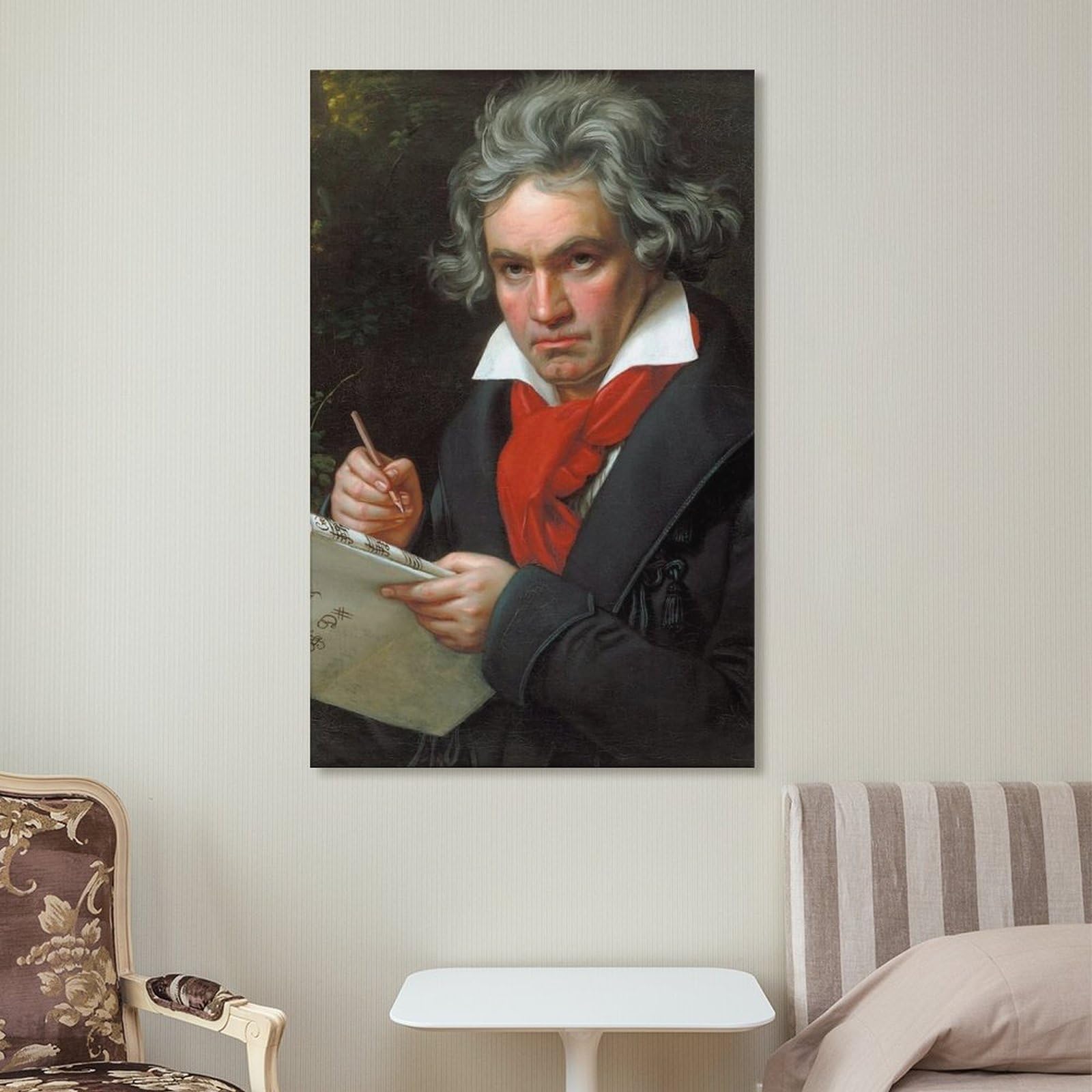 Amazon.co.jp: 肖像画 ベートーヴェンのポスター画 ホーム装飾 アート