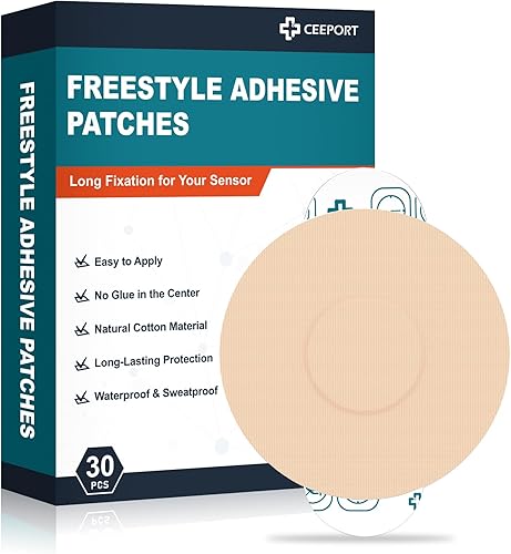 Paquete de 30 parches adhesivos Freestyle, cubiertas de sensor diseñadas para Freestyle Libre 23-Enlite-Medtronic Guardian, parches de sensor CGM,