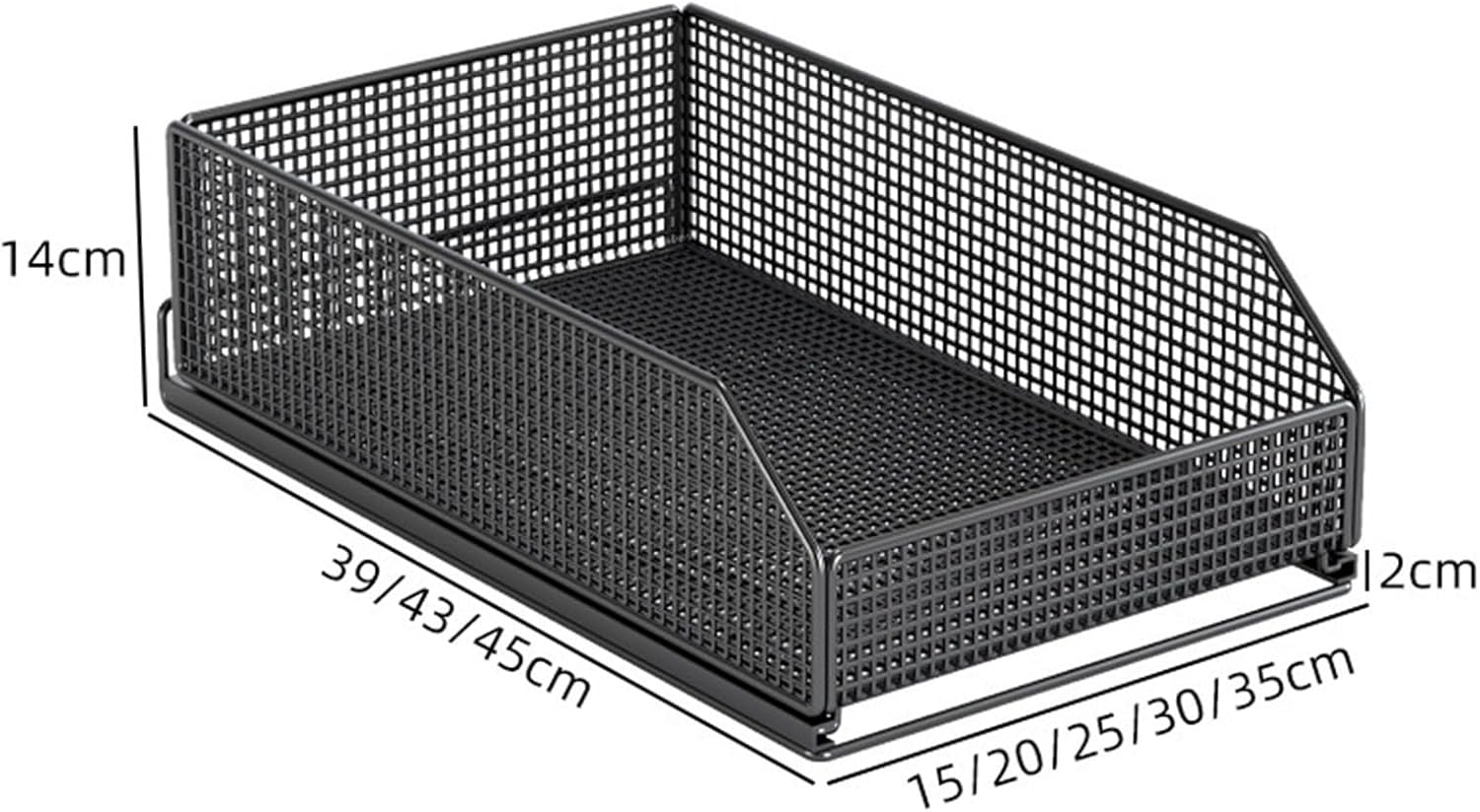 Pull-Out Kitchen Organizer - Adjustable Multi-Size Cabinet Storage Solution for Bathroom & Wardrobe, 15-35cm Width, 14cm Height, Maximize Space & Efficiency
