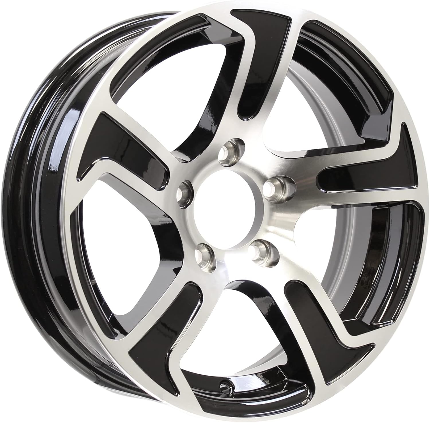 Amazon.com: eCustomRim Aluminum Trailer Wheel 15X5 15 Inch Rim Black ...