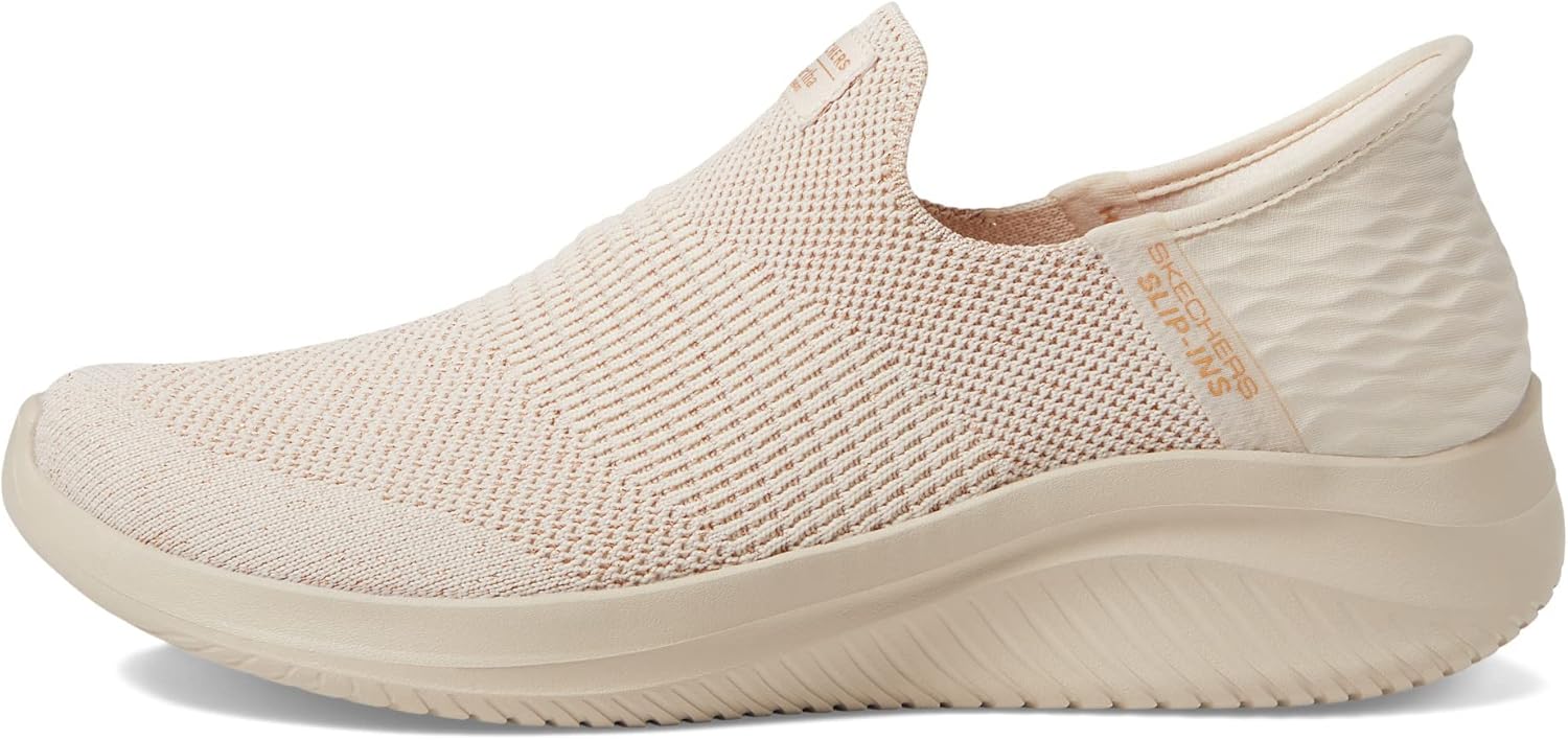 SKECHERS Women's Martha Stewart Ultra Flex 3.0-Neptune Sneaker, Natural, 6