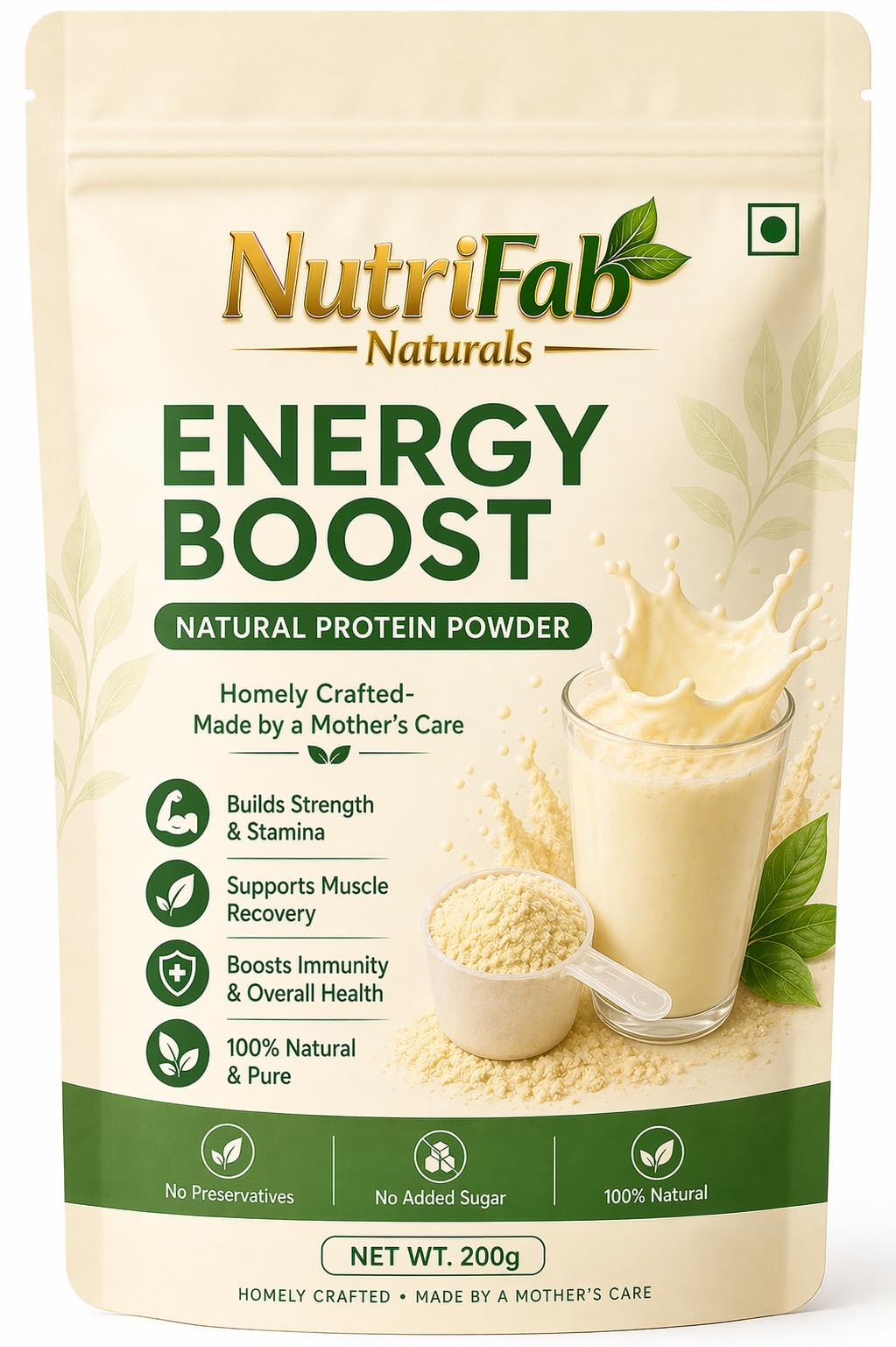 Energy Boost Natural Protein Powder | Hair and skin health, Boosts Immunity, No Preservatives-image-48