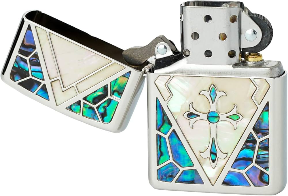 ZIPPO(ジッポー) ライター アーマー シェルインレイ ダイアノシルバー