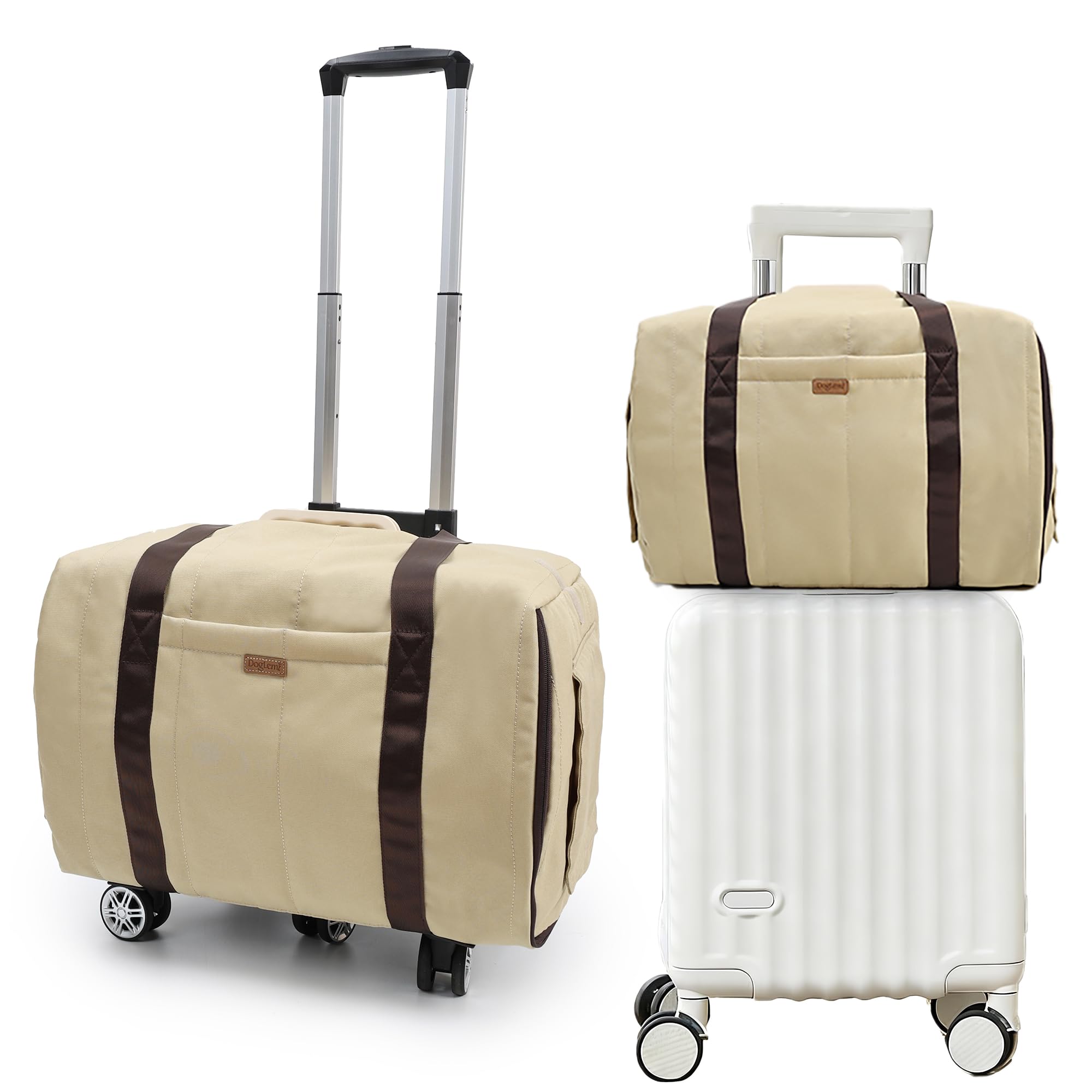 Housse de cage de voyage pour chat et chien, housse de transport chaude et douce avec 2 côtés en maille respirante, utilisation en intérieur et en extérieur