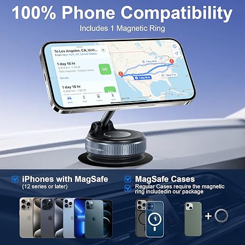 Miniatura 4 de Car Phone Holder, Magnetic Phone Holder for Car360 Adjustable Magnetic Cell Phone Holder, Pocket Size Foldable, for CarGymMirrorSmooth Surface