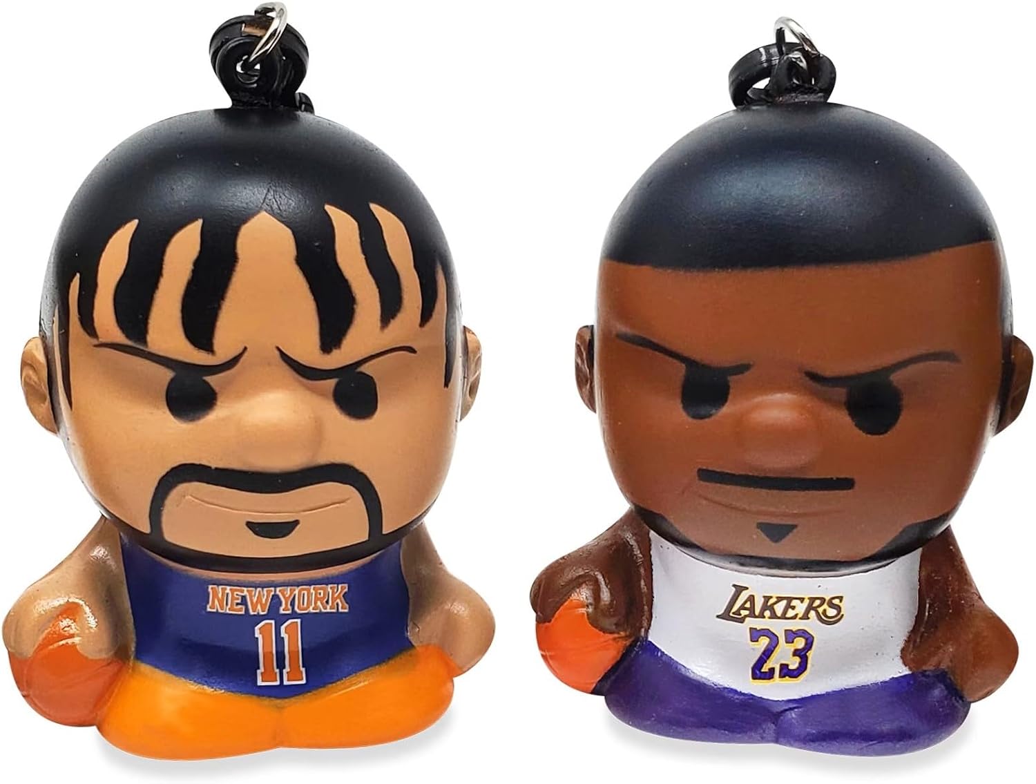 Party Animal - 4 Pack Bundle - Squeezymates NBA Basketball Series 5 Mystery Blind Pack Bag Figure Slofoam Keychain