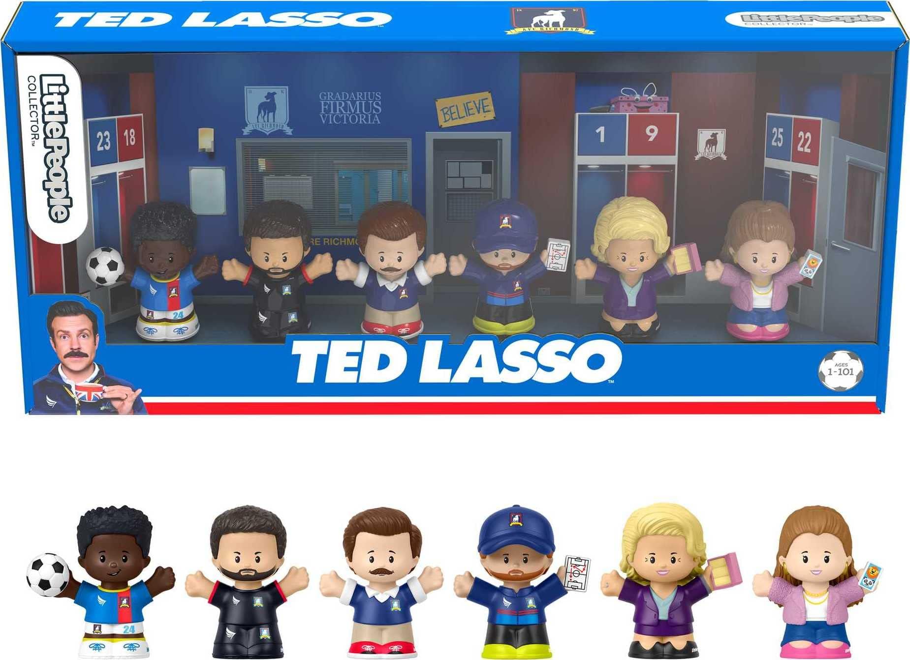 LITTLEPEOPLE COLLECTOR Little People Ted Lasso Special Edition Set In Display Gift Box For Adults & Fans, 6 Figures
