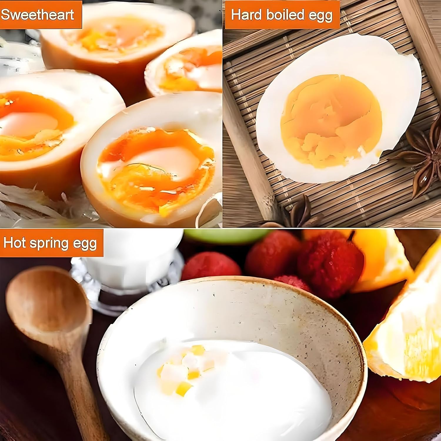 45pcs Commercial Egg Boiler, Electric Poached Egg Maker with Mesh Basket, 30-100°C Temperature Control & 1H Timer, Even Heating, for Soft-Boiled Egg/Half-Boiled Egg