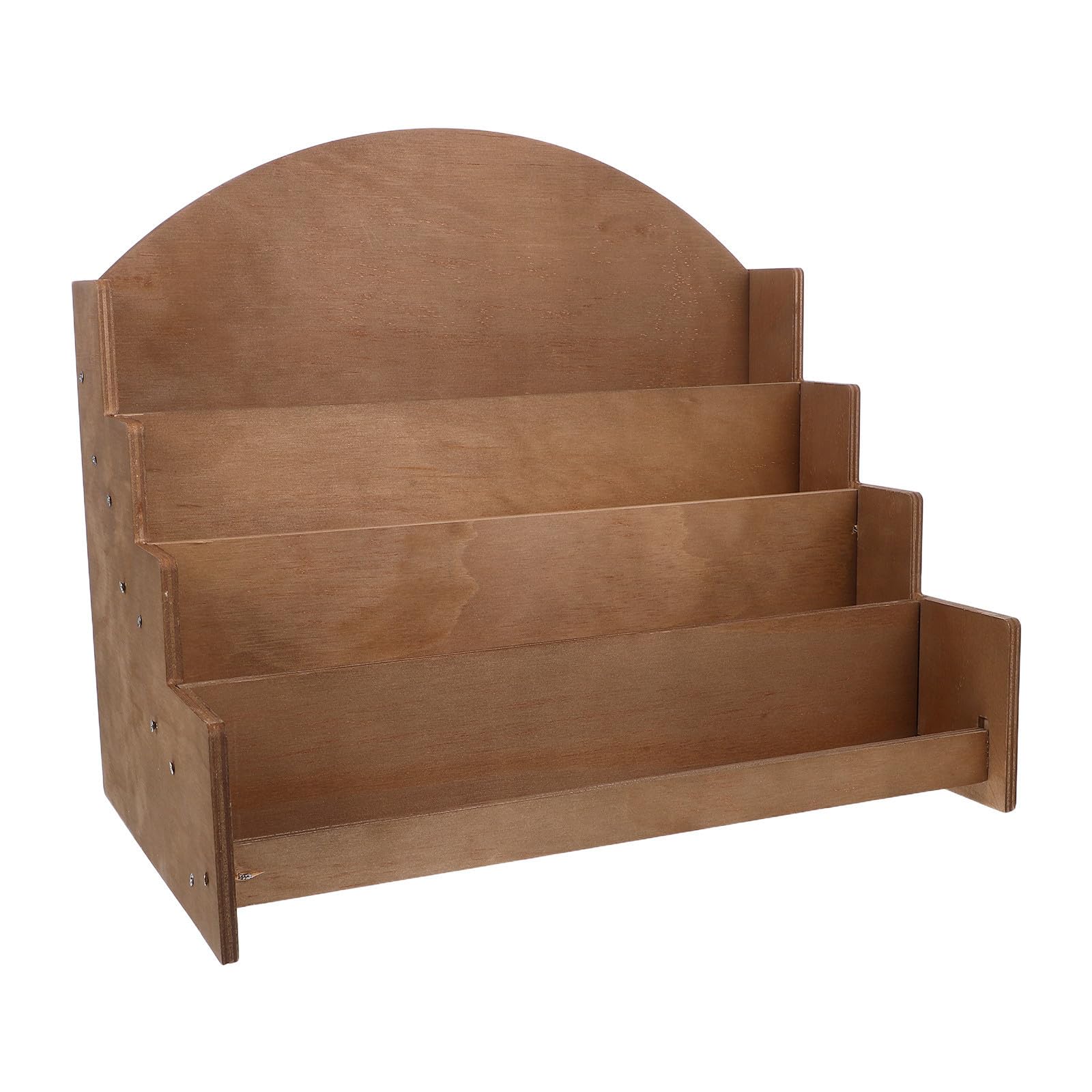 Uonlytech Porte-Cartes de Vœux en Bois à 4 Niveaux, Présentoir de Table