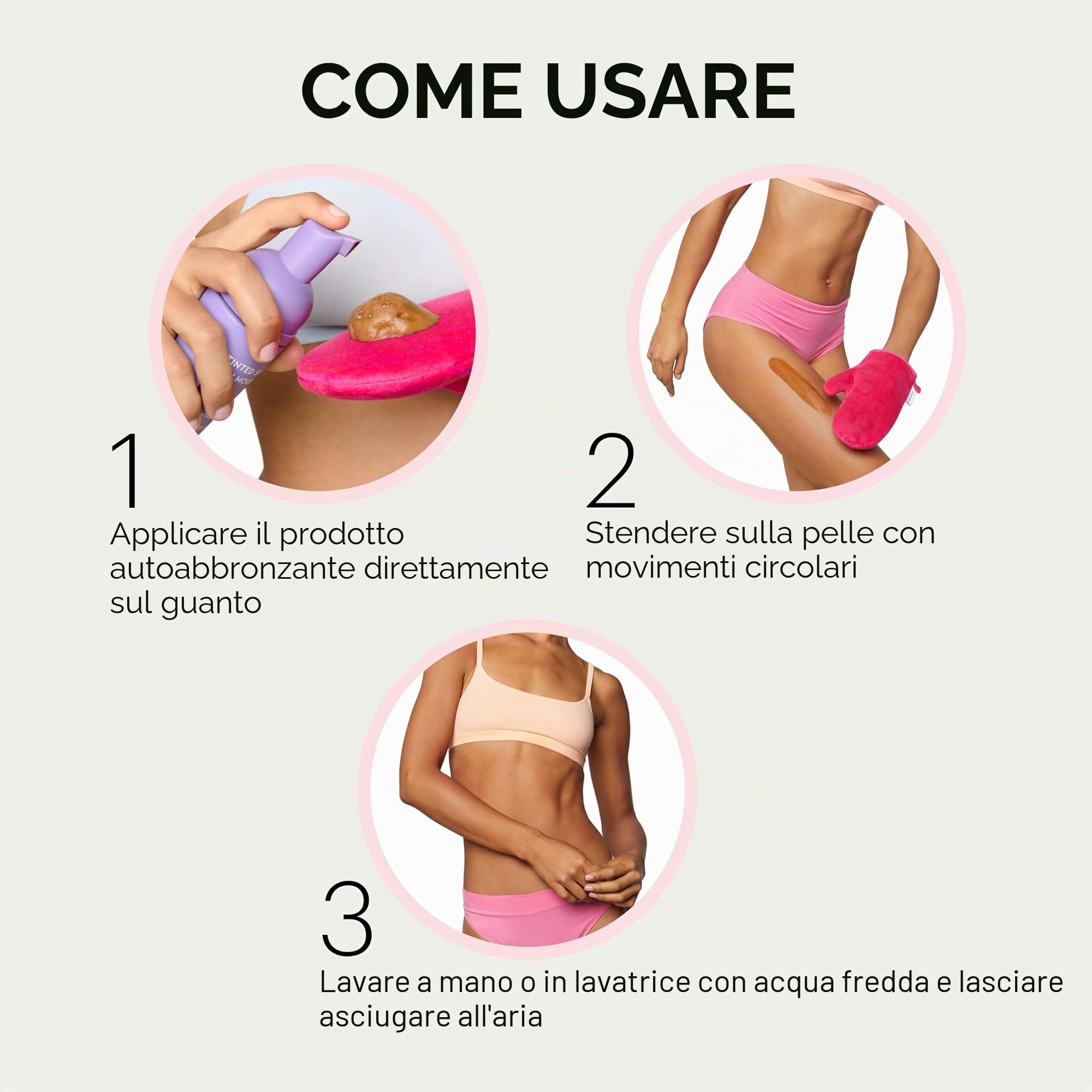 Tanologist Guanto Autoabbronzante Viso e Corpo Duo - Riutilizzabile e Lavabile in Lavatrice