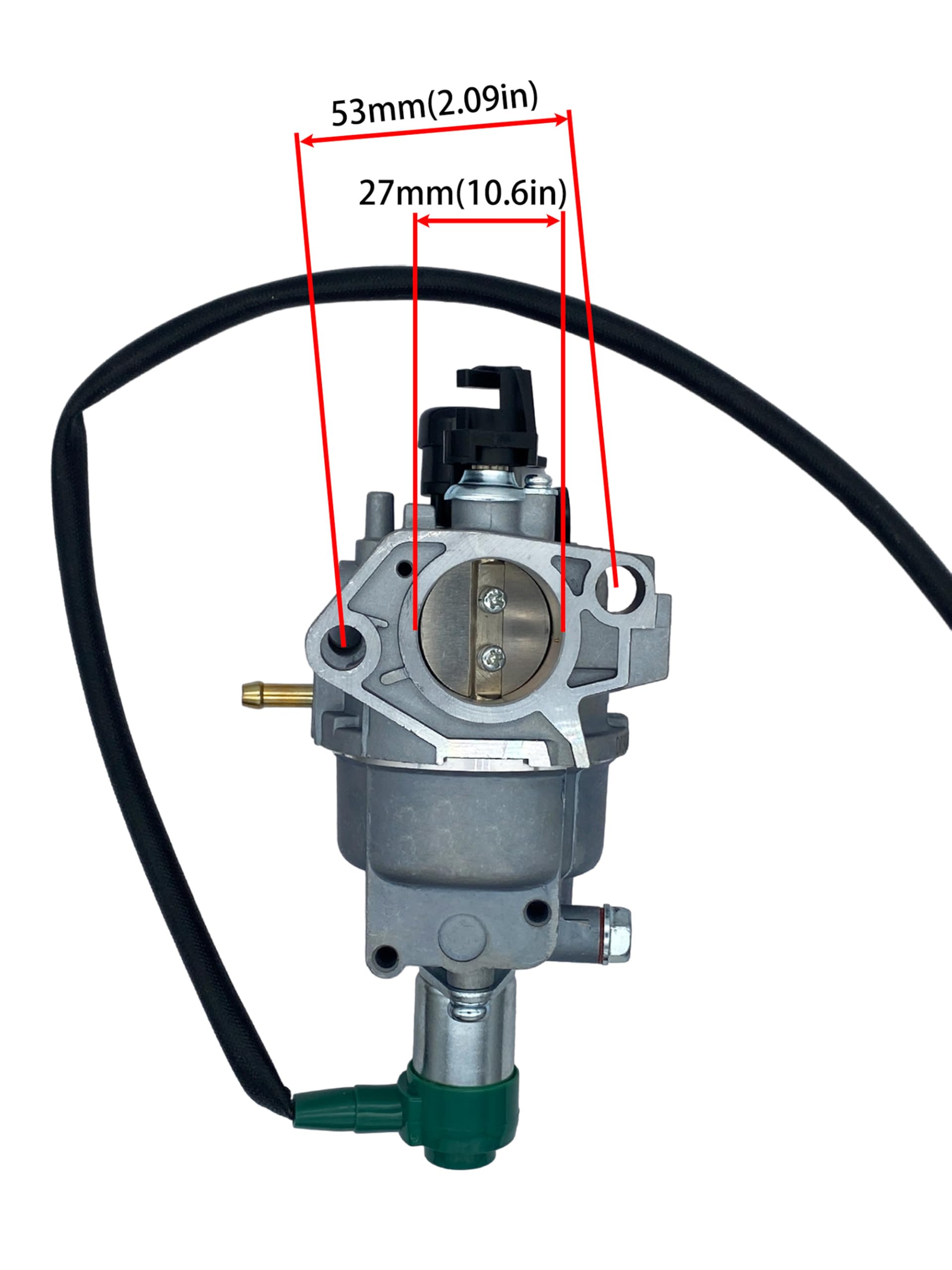 YAMAKATO P27-1 139 - Kit de carburador generador de estrangulador automático de gasolina OEM para Honda EB EM 5000 6500 Champion 41532 Powerhorse Gentron Duromax Westinghouse Generac Predator 8500