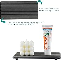 Vista 6 de 2 posavasos de diatomita absorbentes de agua, bandeja de piedra absorbente de agua de 8.3 x 4 pulgadas para fregadero, tapete de secado de piedra