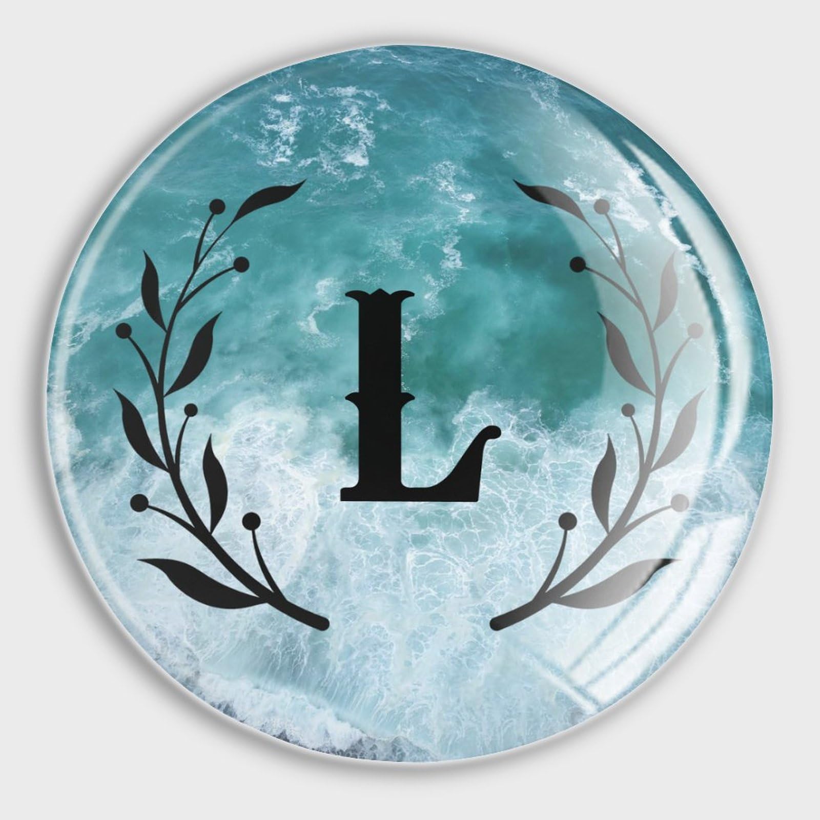 Aimants tableau blanc lettre L couronne florale, une idée cadeau personnalisée et utile